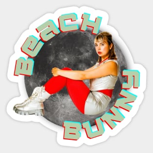 Beach Bunny Space Sticker